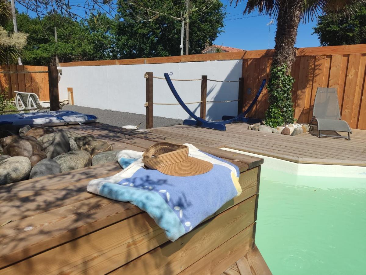 Cottage La Dune Avec Piscine Les Cigales Du Bassin A Гужан-Местрас Екстериор снимка